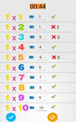 Kids Multiplication Tables android App screenshot 21